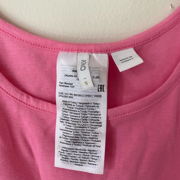 ONLY Pink Crop Tank Top - Picture 3 of 4